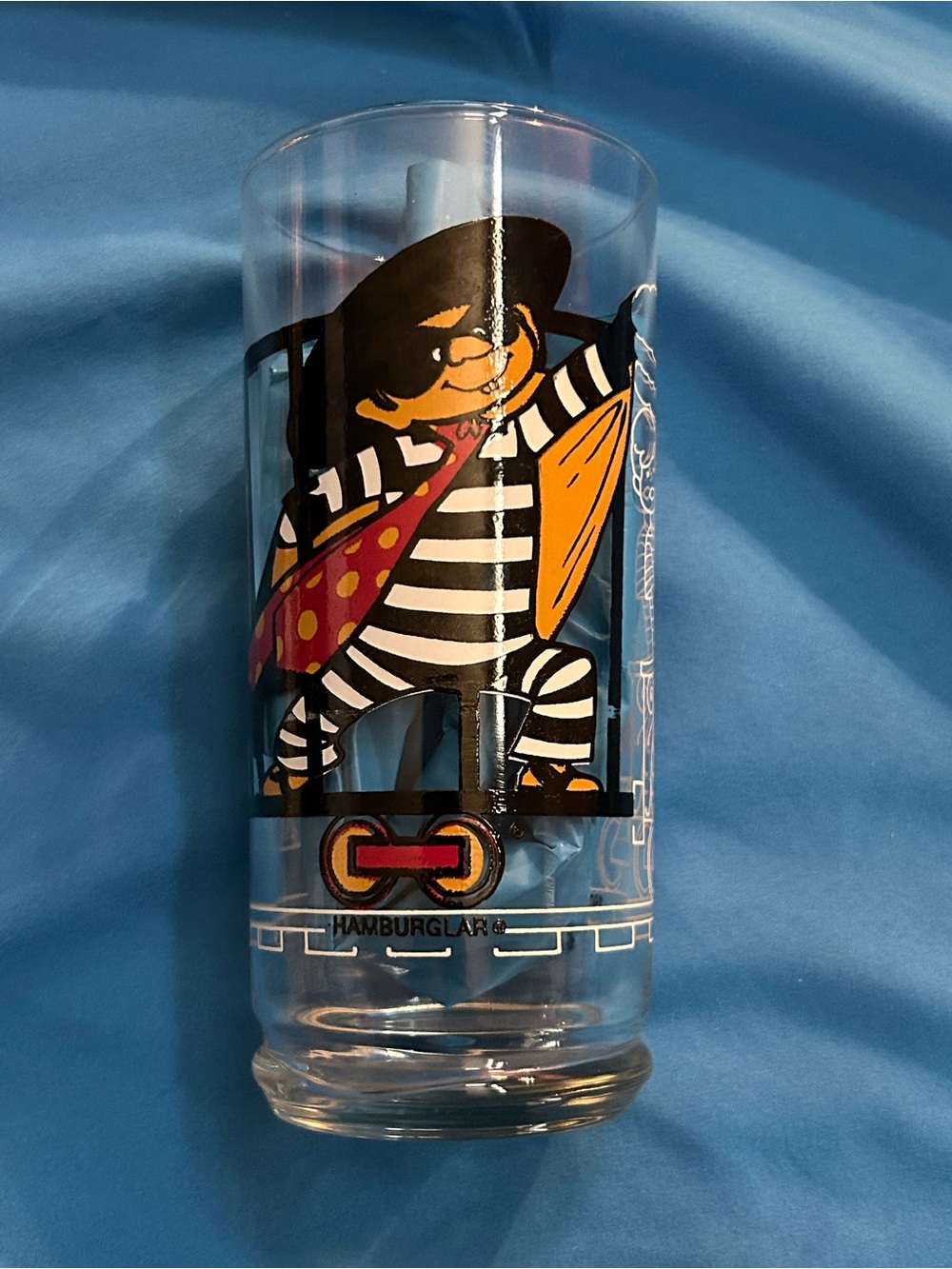 🍔 Vintage 1977 McDonald’s Hamburglar Glass | McDonaldland Action Series Collecti